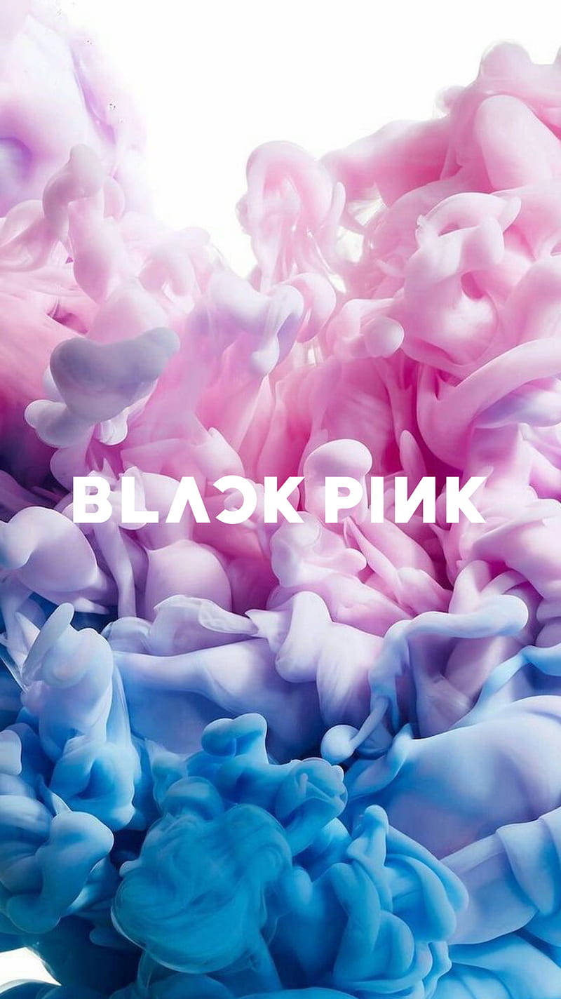 Blackpink Logosu Pastel Duman Sanatı Duvar Kağıdı
