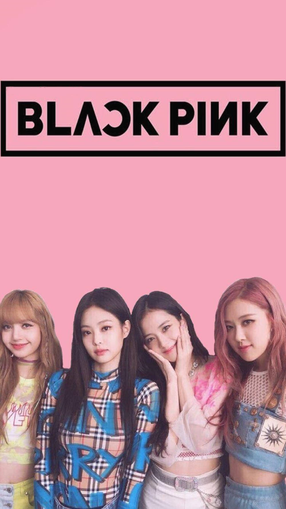 Blackpink Sevimli Grup Fotoğrafı Duvar Kağıdı