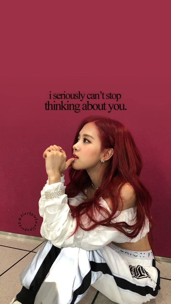 Blackpink'ten Rose'un özel birini hayal etmesi Duvar Kağıdı