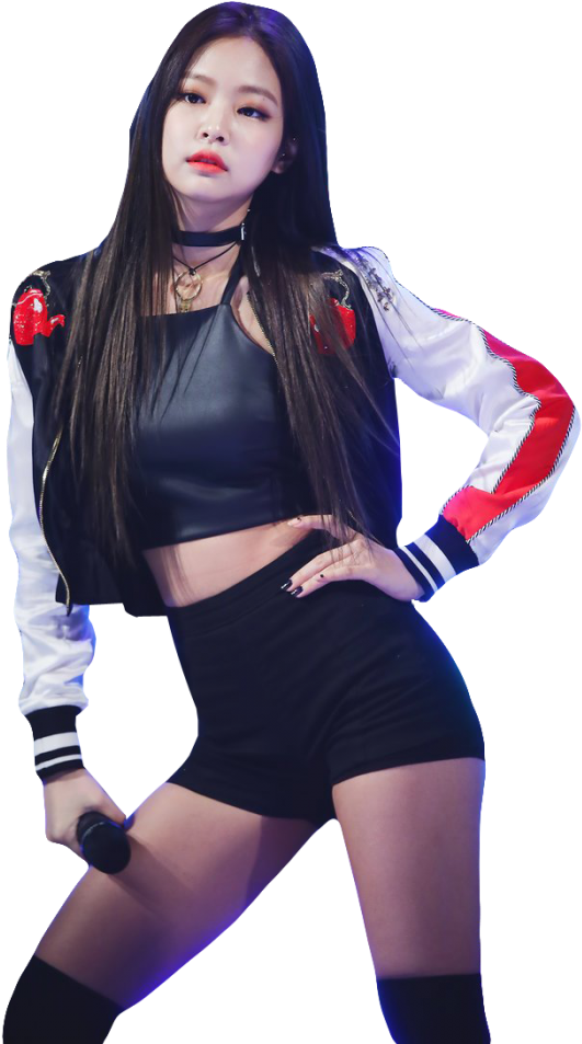 Blackpink Üyesi Sahne Performansı Kıyafeti Duvar Kağıdı