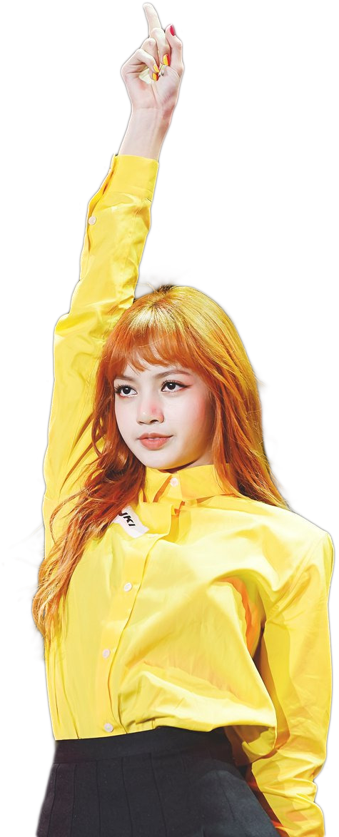 Blackpink Üyesi Sarı Bluz Pozu Duvar Kağıdı