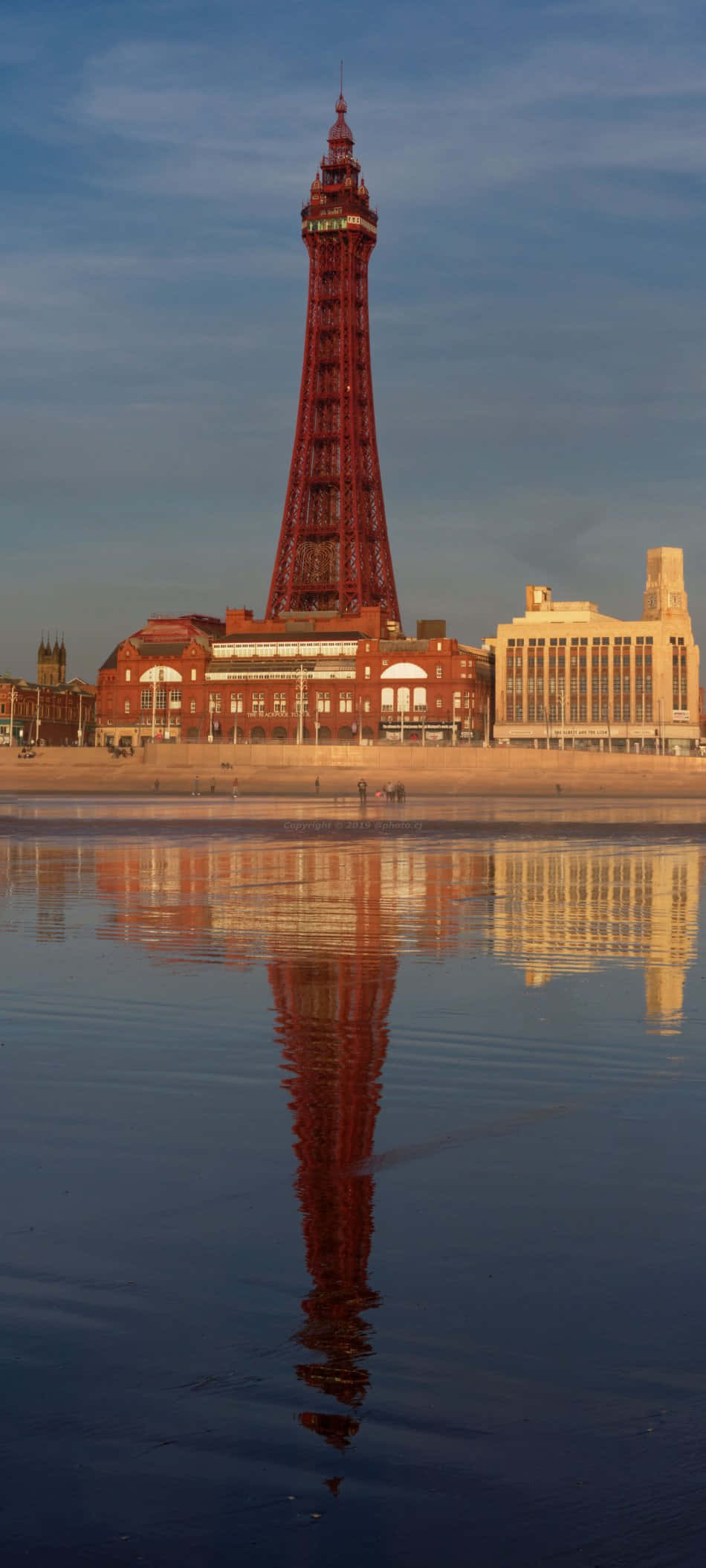 Blackpool Kulesi'nin Yansıması Duvar Kağıdı