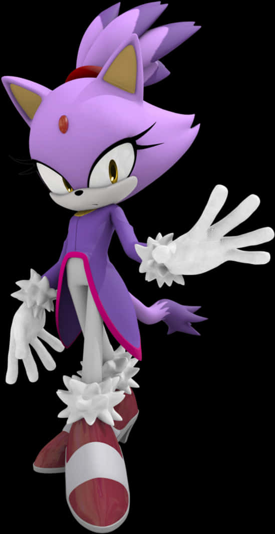 Blaze the Cat Sonic Karakteri Duvar Kağıdı