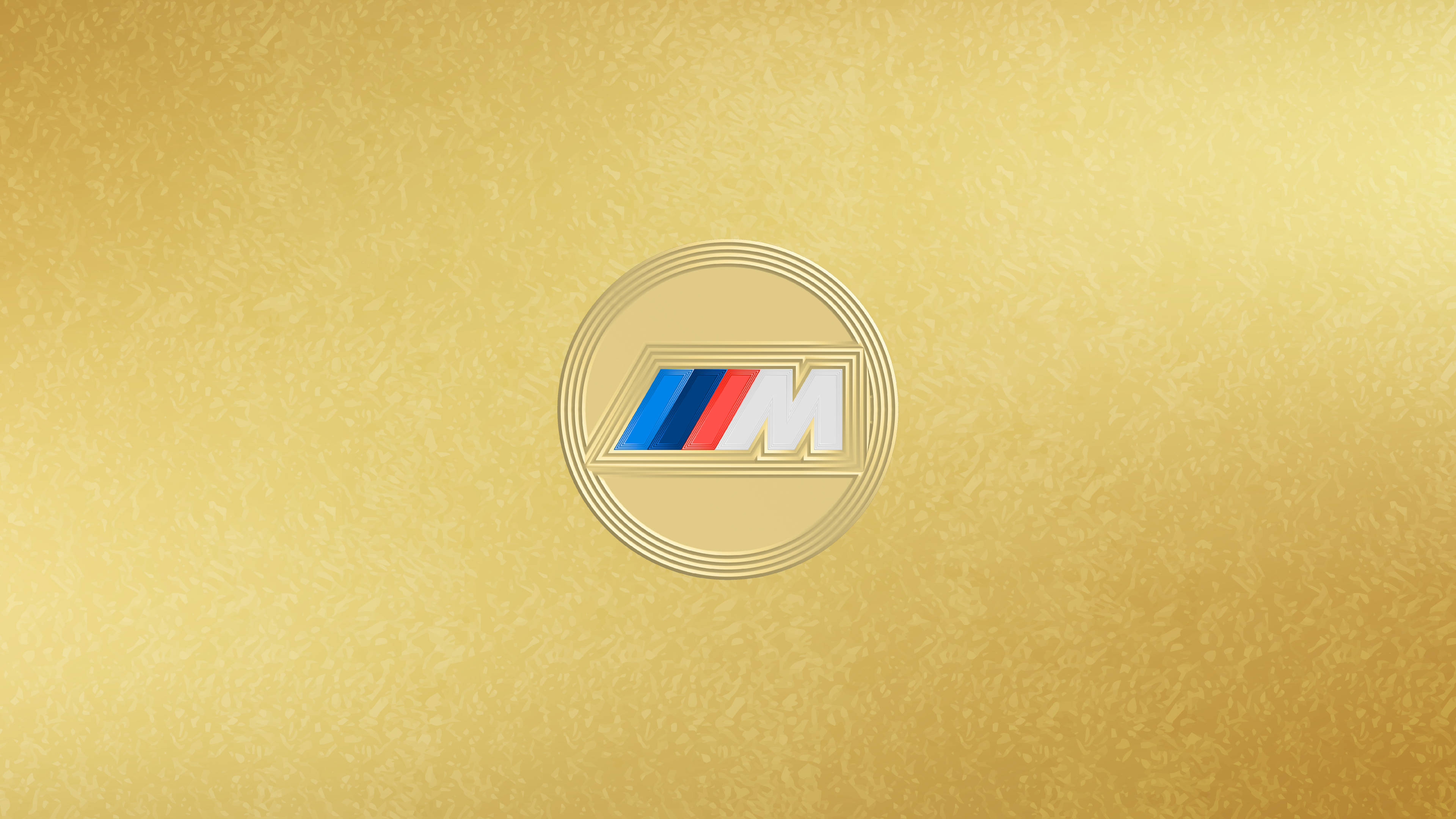 BMW M Logosu Altın Duvar Kağıdı