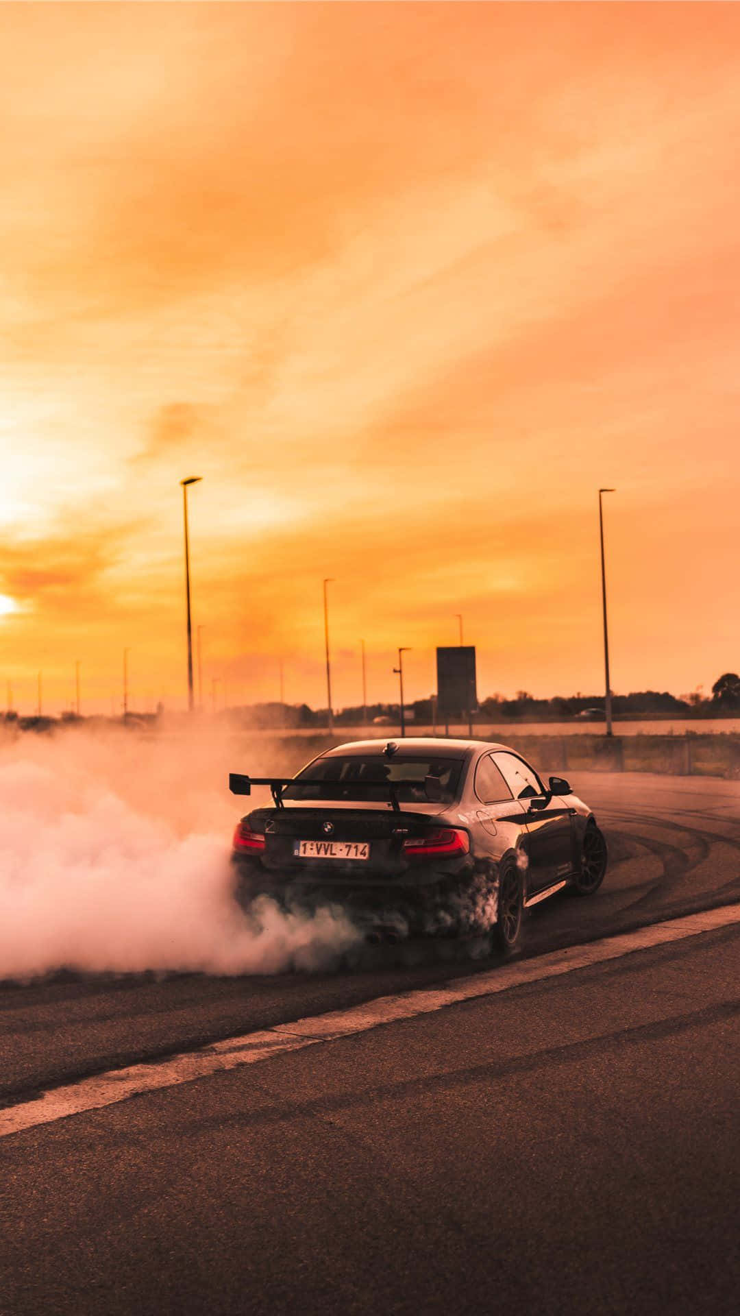 BMW M5 Drift Aracı Estetik Araba Duvar Kağıdı