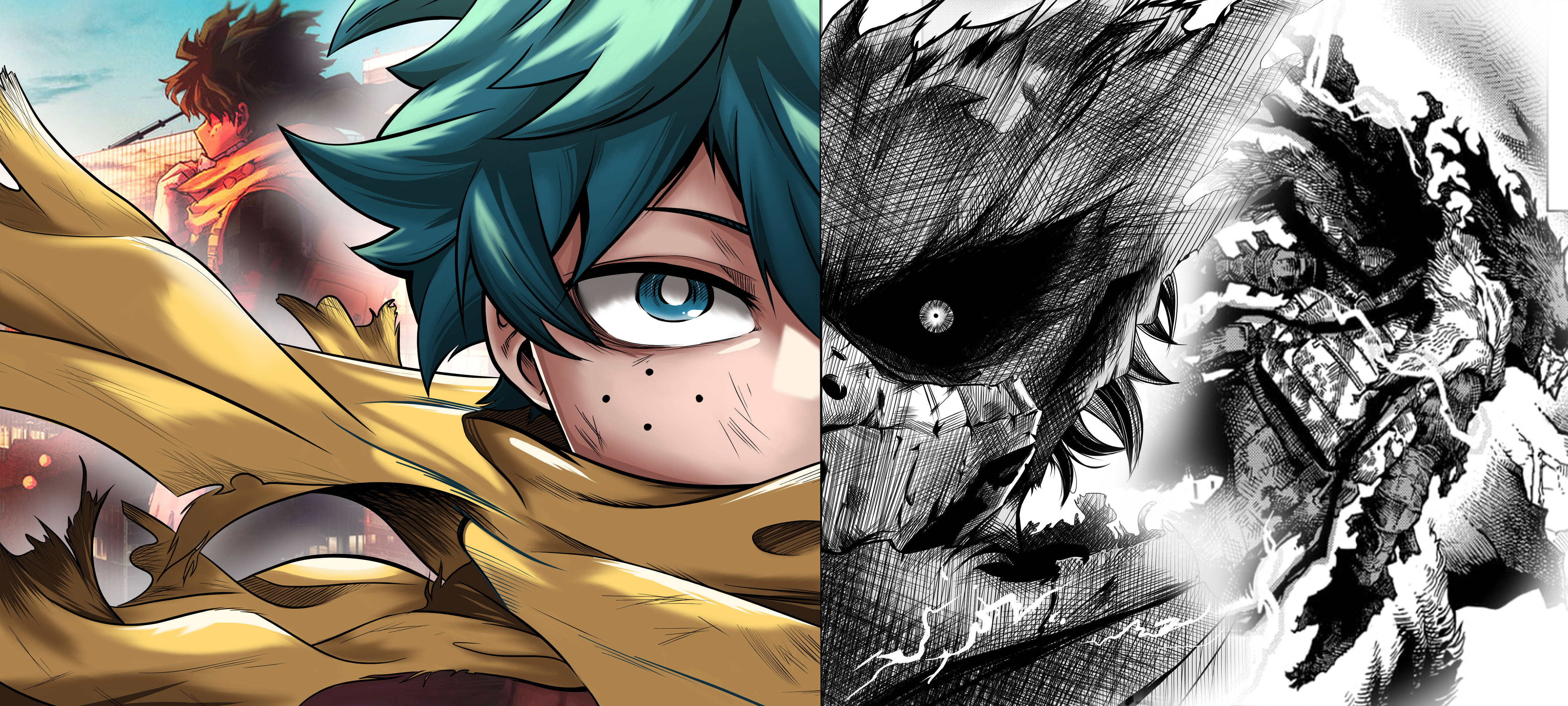 Bölünmüş Izuku Midoriya 4K Duvar Kağıdı