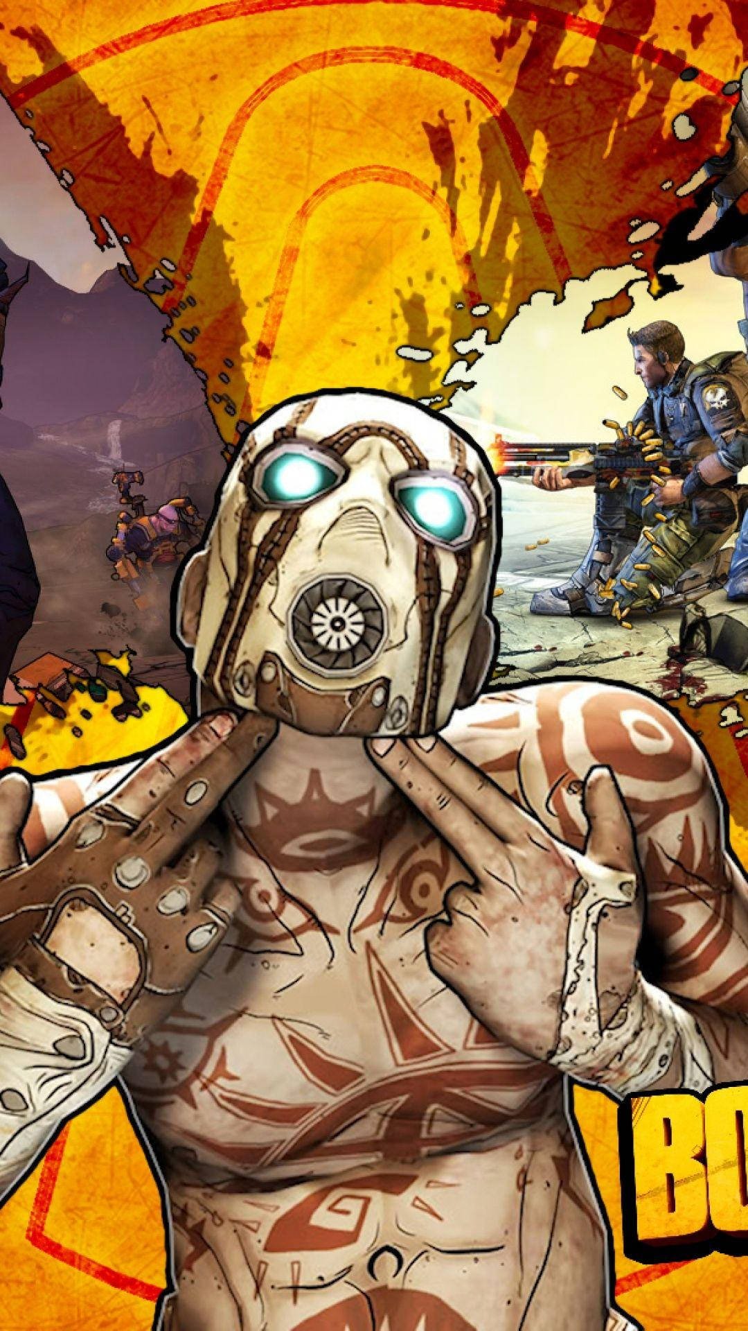 Borderlands Maskeli Adam Duvar Kağıdı