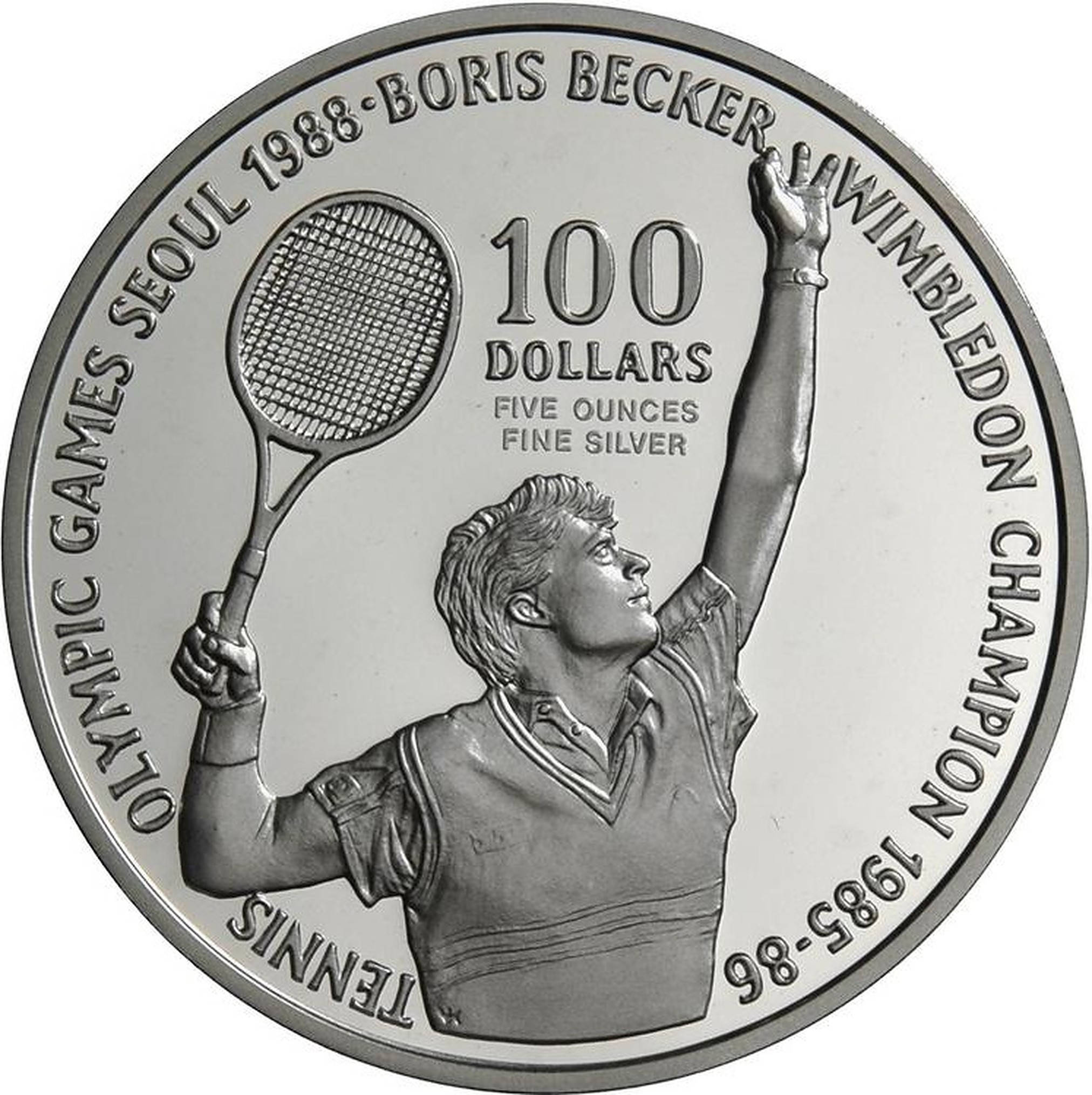 Boris Becker Gümüş Para Duvar Kağıdı