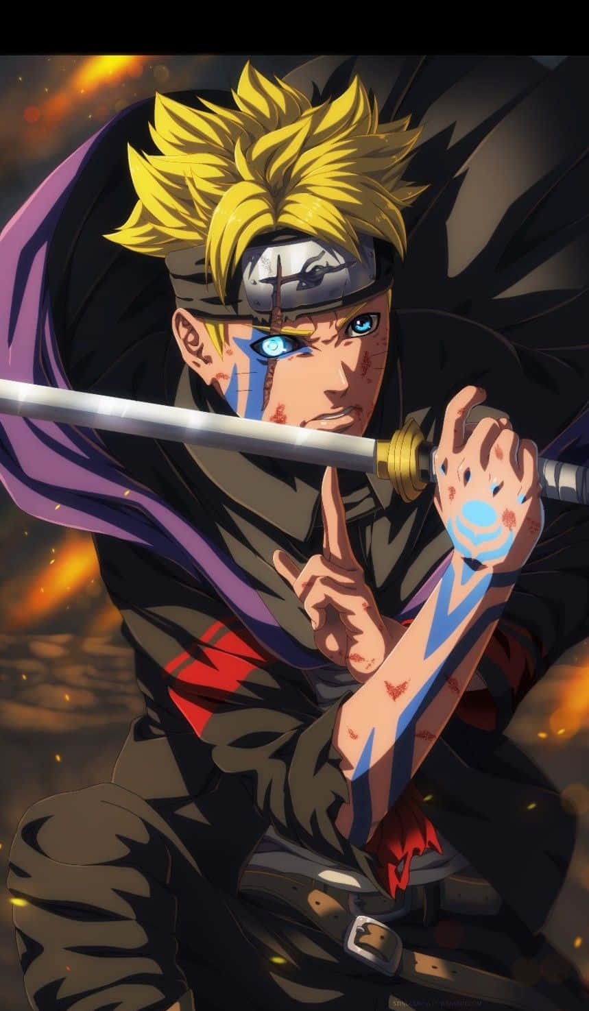 Boruto Uzumaki Naruto Estetik Telefon Duvar Kağıdı