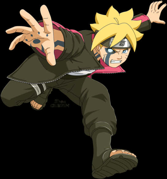 Boruto Uzumaki Ninja Duruşu Duvar Kağıdı