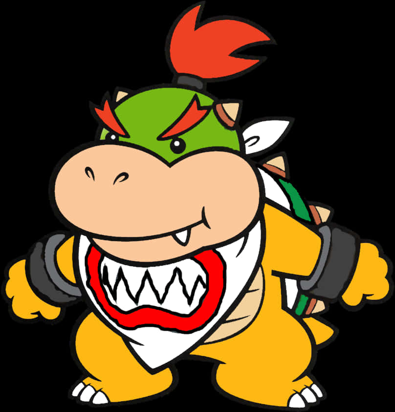 Bowser Animasyon Karakter İllüstrasyonu Duvar Kağıdı