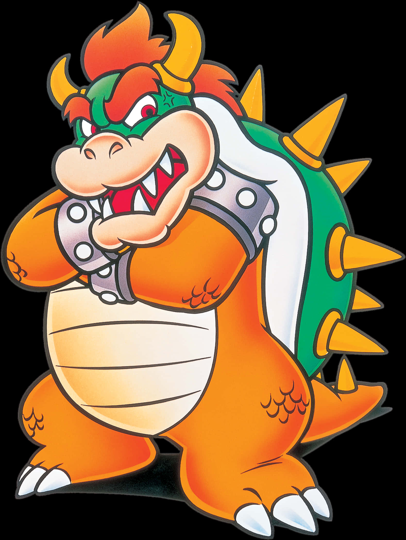 Bowser Gülümseyen Sanat Eseri Duvar Kağıdı