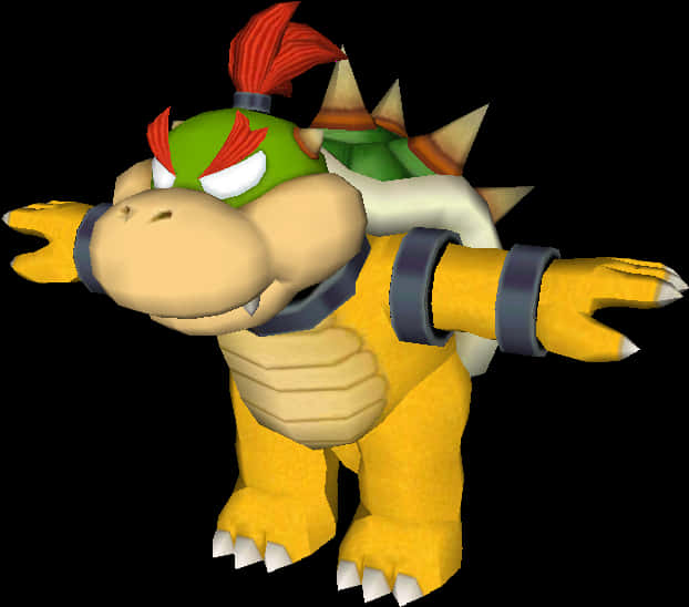 Bowser Klasik 3D Render Duvar Kağıdı