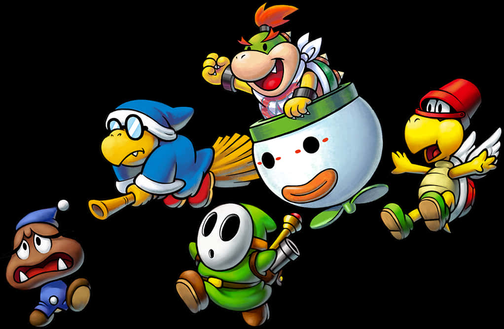 Bowser Minyonları İllüstrasyonu Duvar Kağıdı