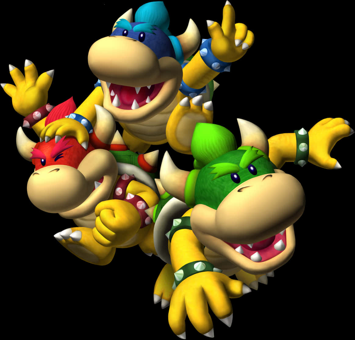 Bowser ve Koopalings Animasyon Karakterleri Duvar Kağıdı