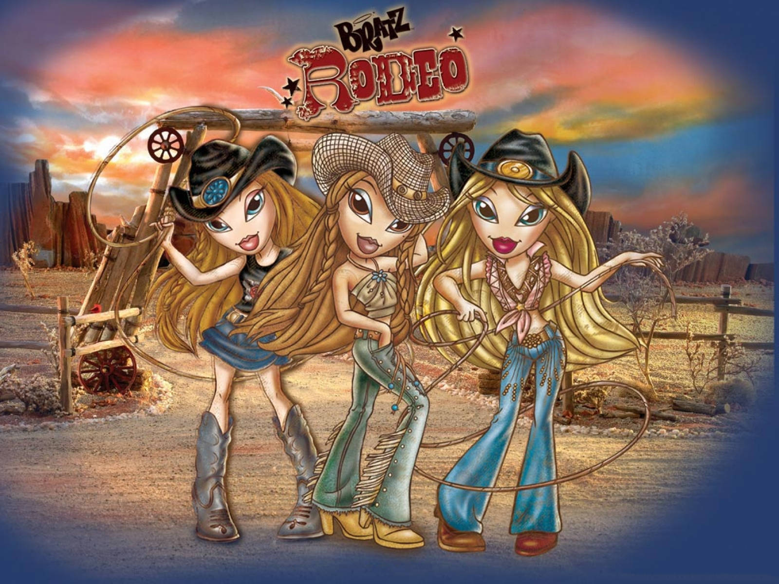 Bratz Aesthetic Rodeo Kızları Duvar Kağıdı