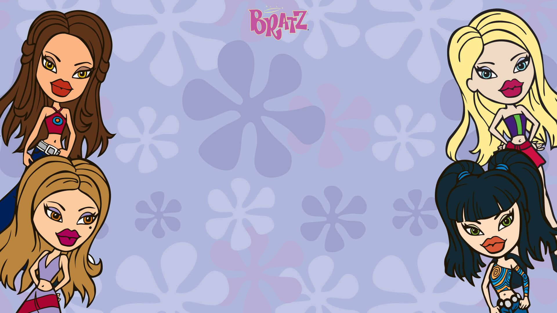 Bratz Estetik Çizgi Film Duvar Kağıdı