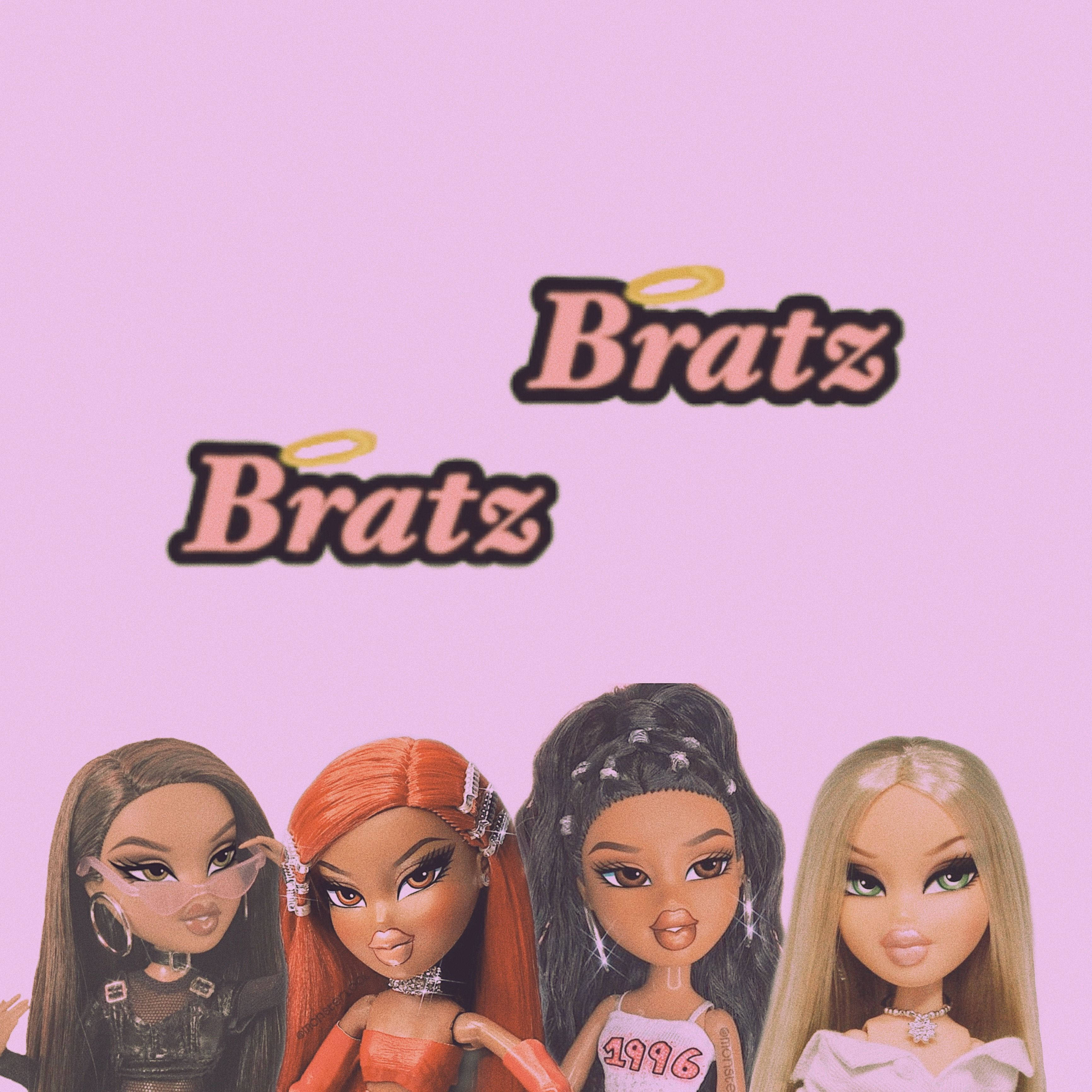 Bratz Estetik Ekibi Pembe Tonlarda Duvar Kağıdı