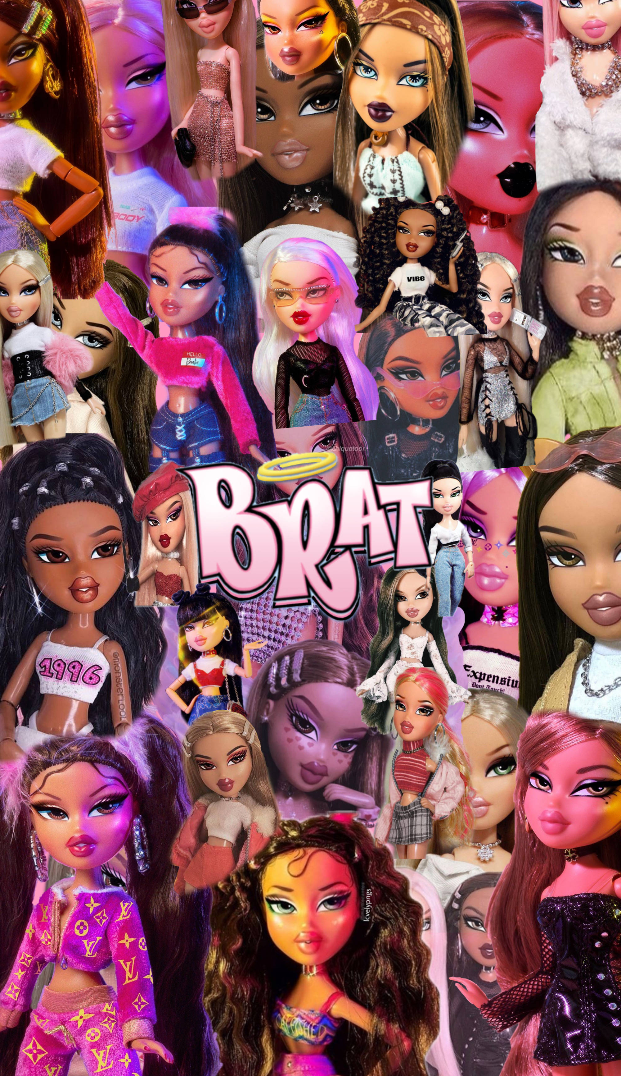 Bratz Estetik Moda Bebekleri Duvar Kağıdı