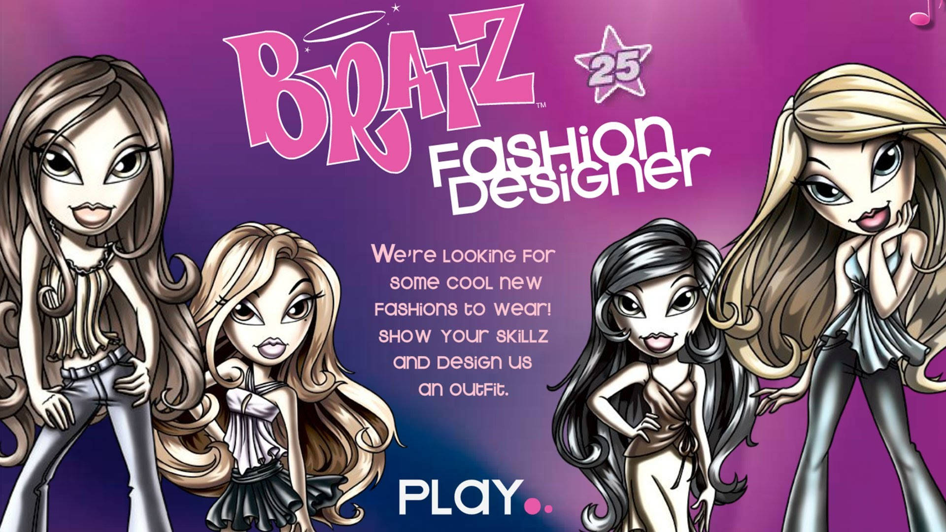 Bratz Estetik Moda Oyunu Posteri Duvar Kağıdı