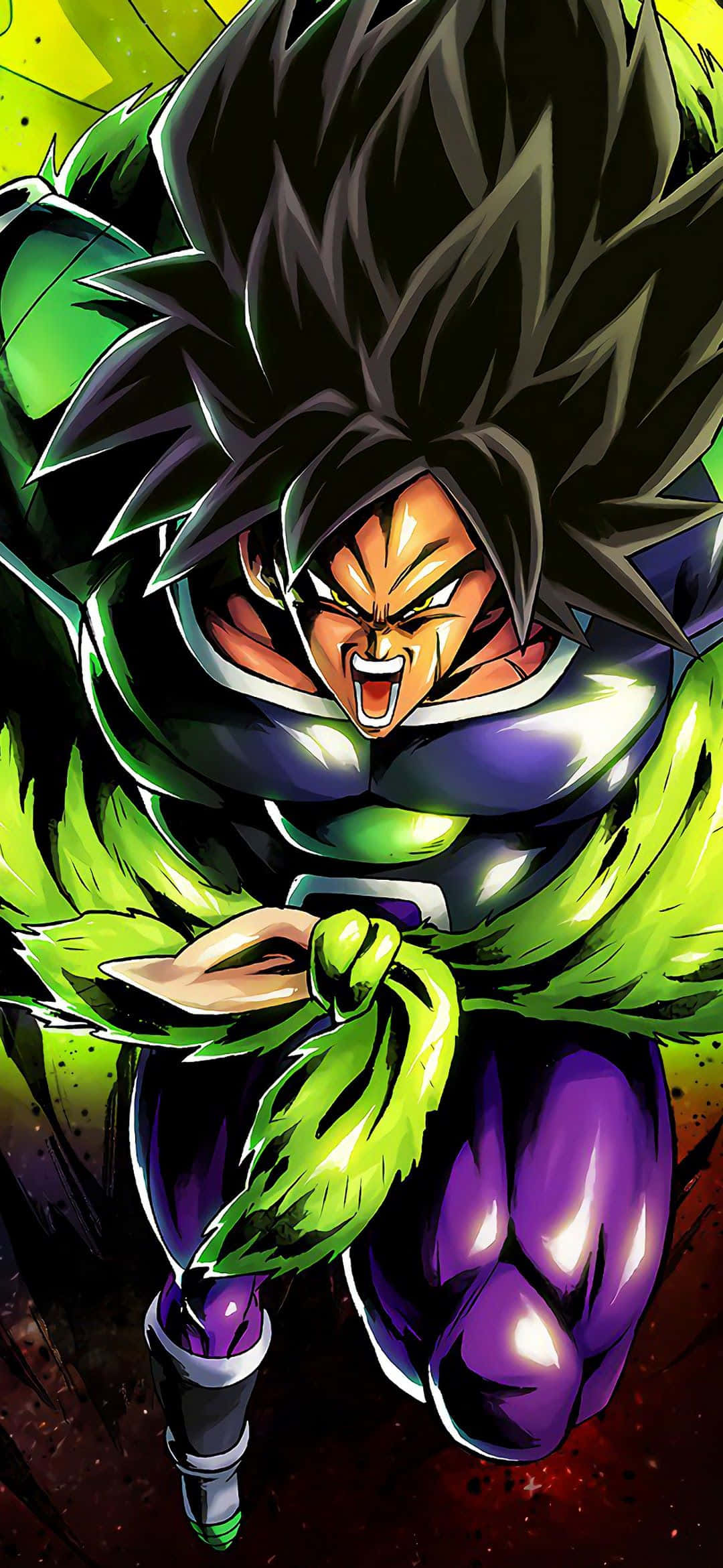 Broly'nin İmza Savaş Yoğunluğunun Gücünü Yeni Broly iPhone ile Açığa Çıkarın. Duvar Kağıdı