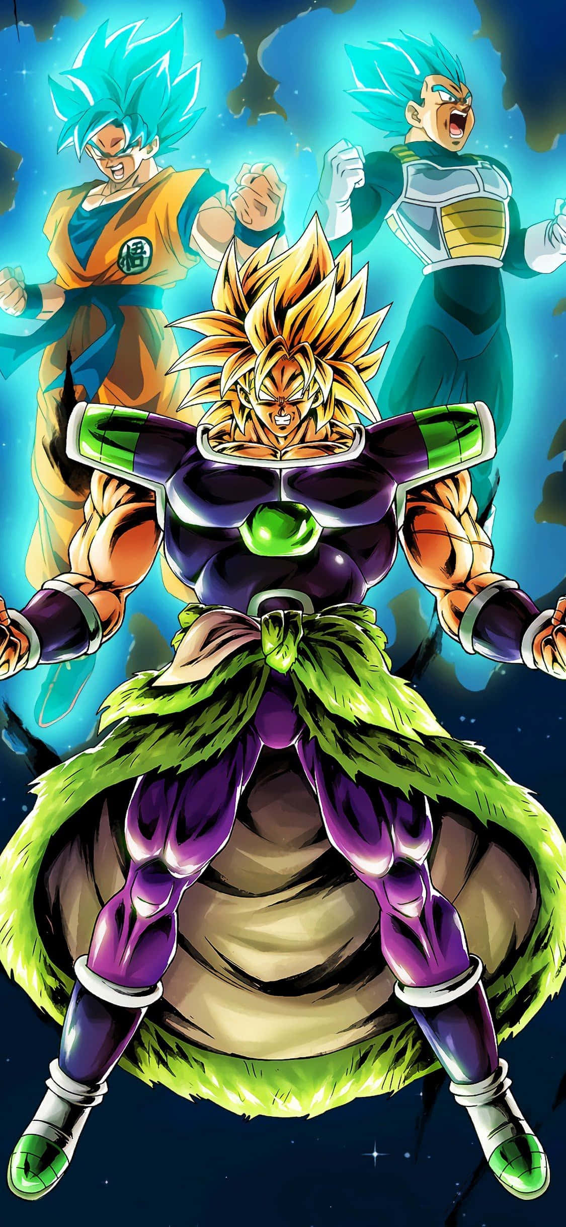 Broly'nin özel iPhone'u ile bağlantıda kalın Duvar Kağıdı