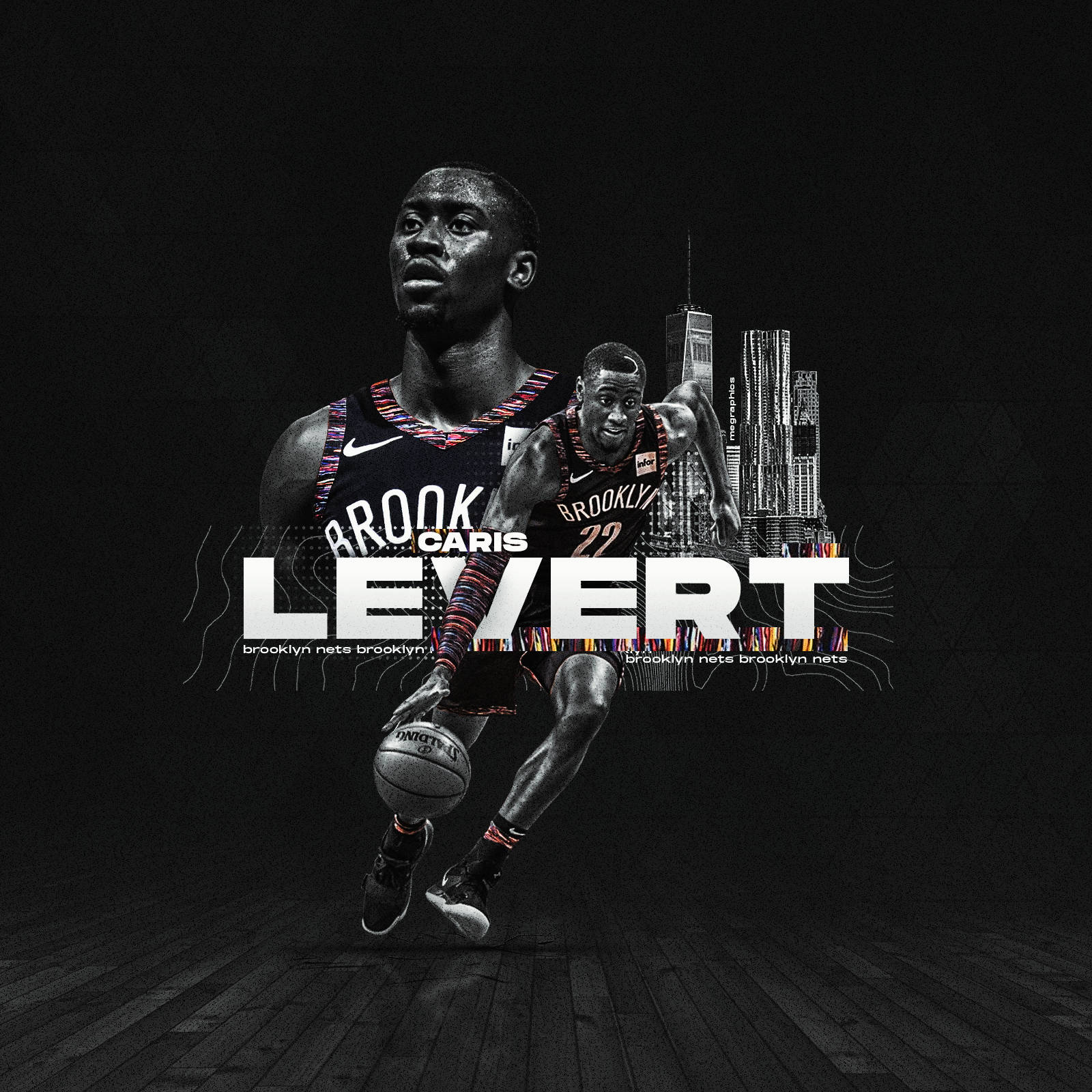Brooklyn Caris Levert Dijital Kapak Duvar Kağıdı