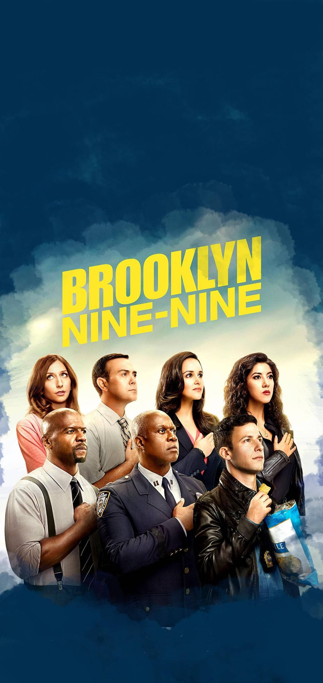 Brooklyn Nine Nine Mavi Hayran Sanatı Duvar Kağıdı