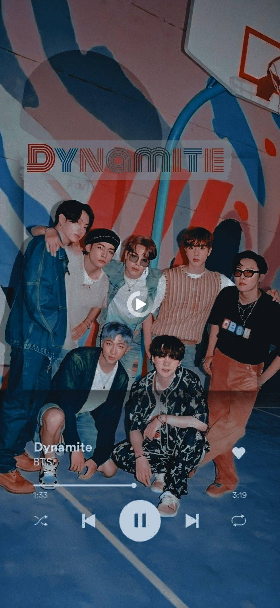BTS 2021 Dynamite Çalıyor Duvar Kağıdı