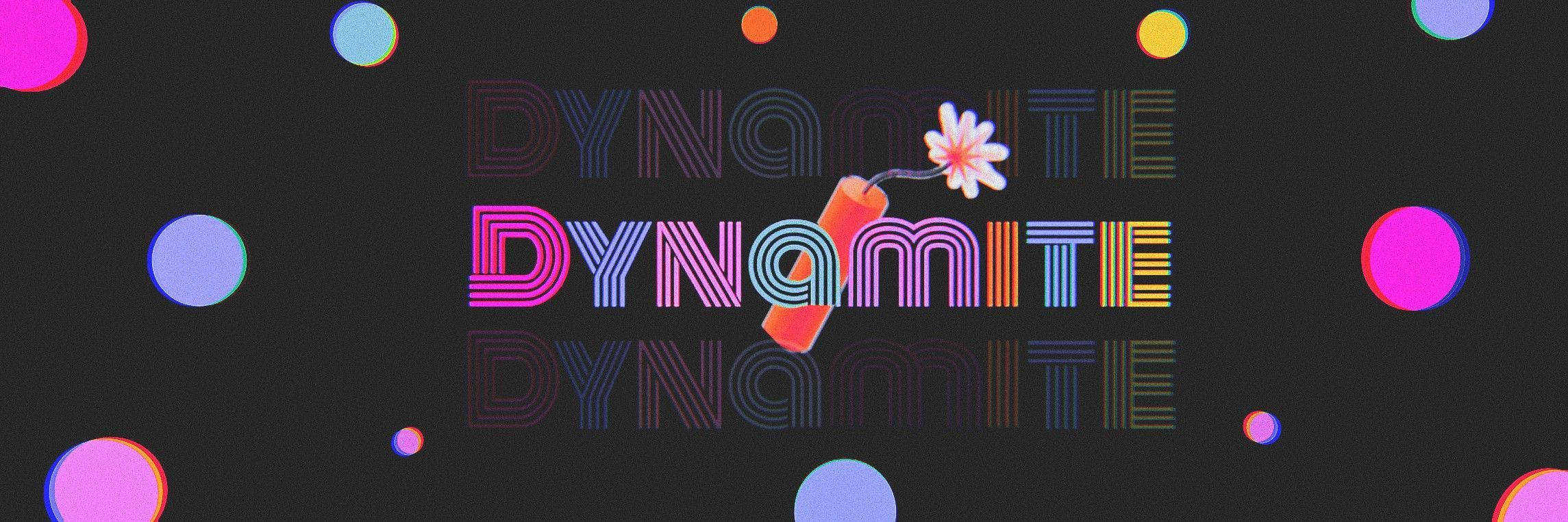 BTS Dynamite Çiçekli Dizüstü Bilgisayar Duvar Kağıdı