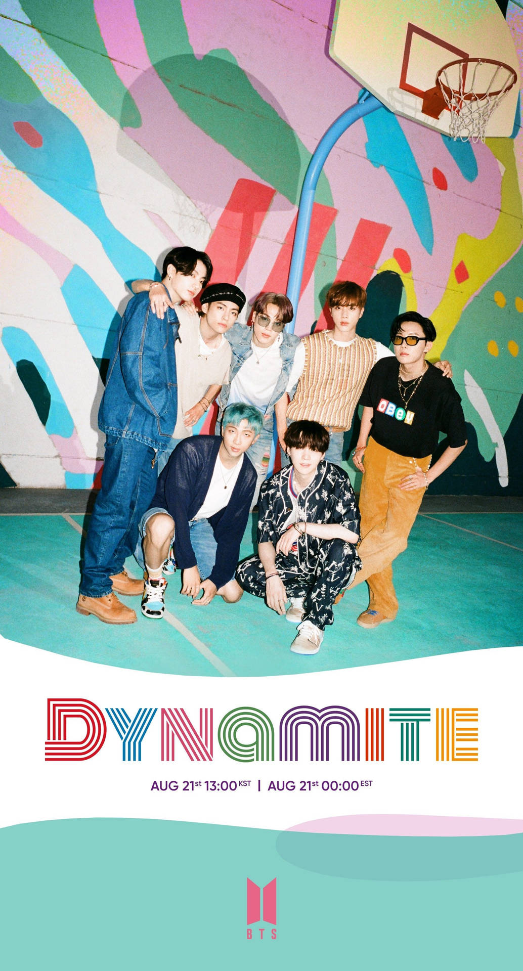 BTS Dynamite Resmi Çıkış Tarihi — Bts grup fotoğrafı GIF Duvar Kağıdı