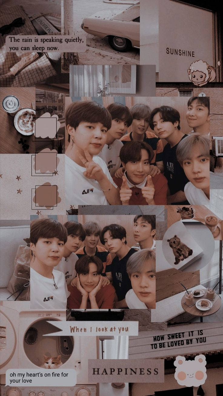 BTS Estetik Çılgın Özçekim Duvar Kağıdı