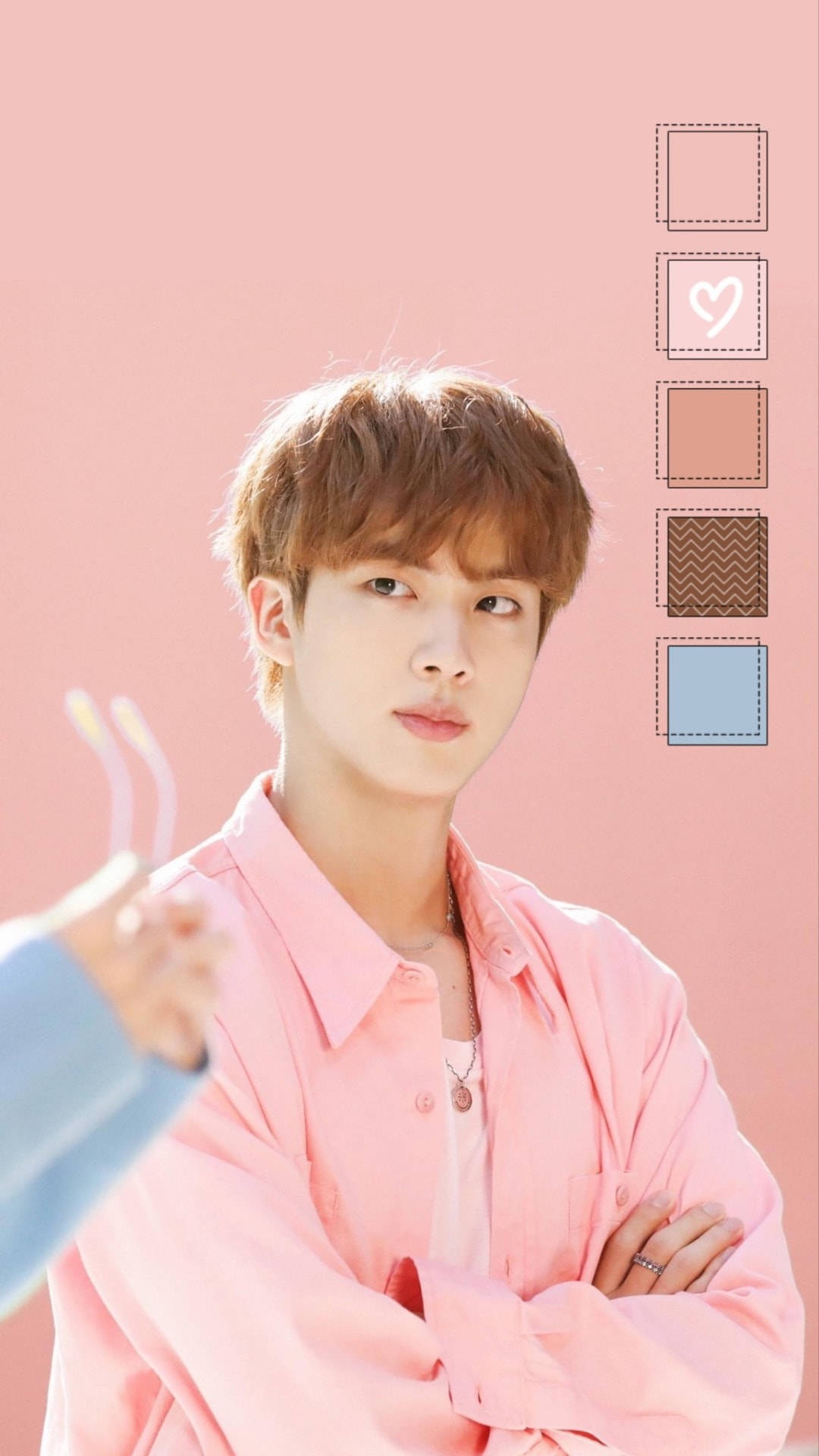 BTS Estetik Dünya Çapında Yakışıklı Jin Duvar Kağıdı