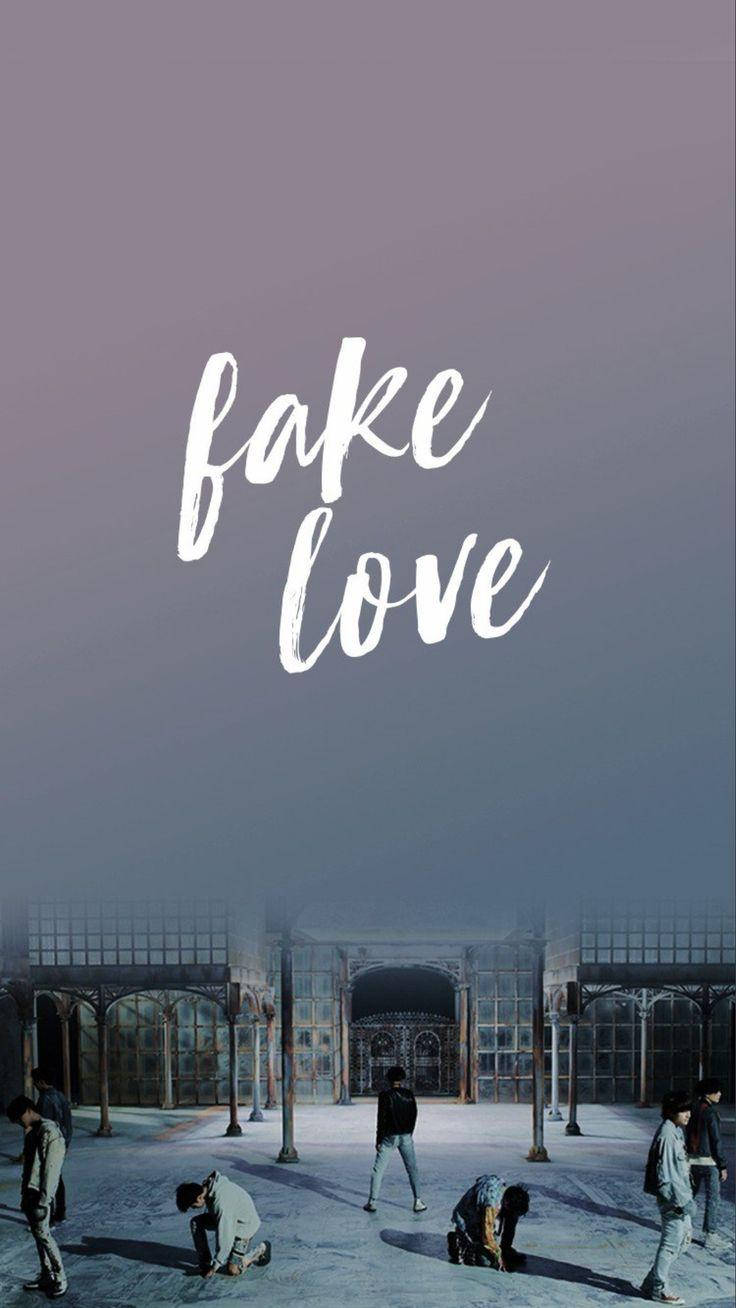 BTS Fake Love Gradyan Solma Duvar Kağıdı