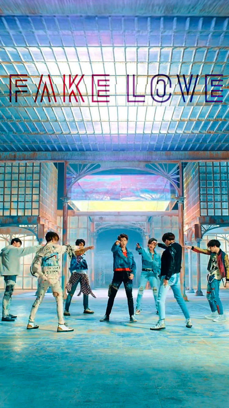 BTS Fake Love Grup Duvar Kağıdı