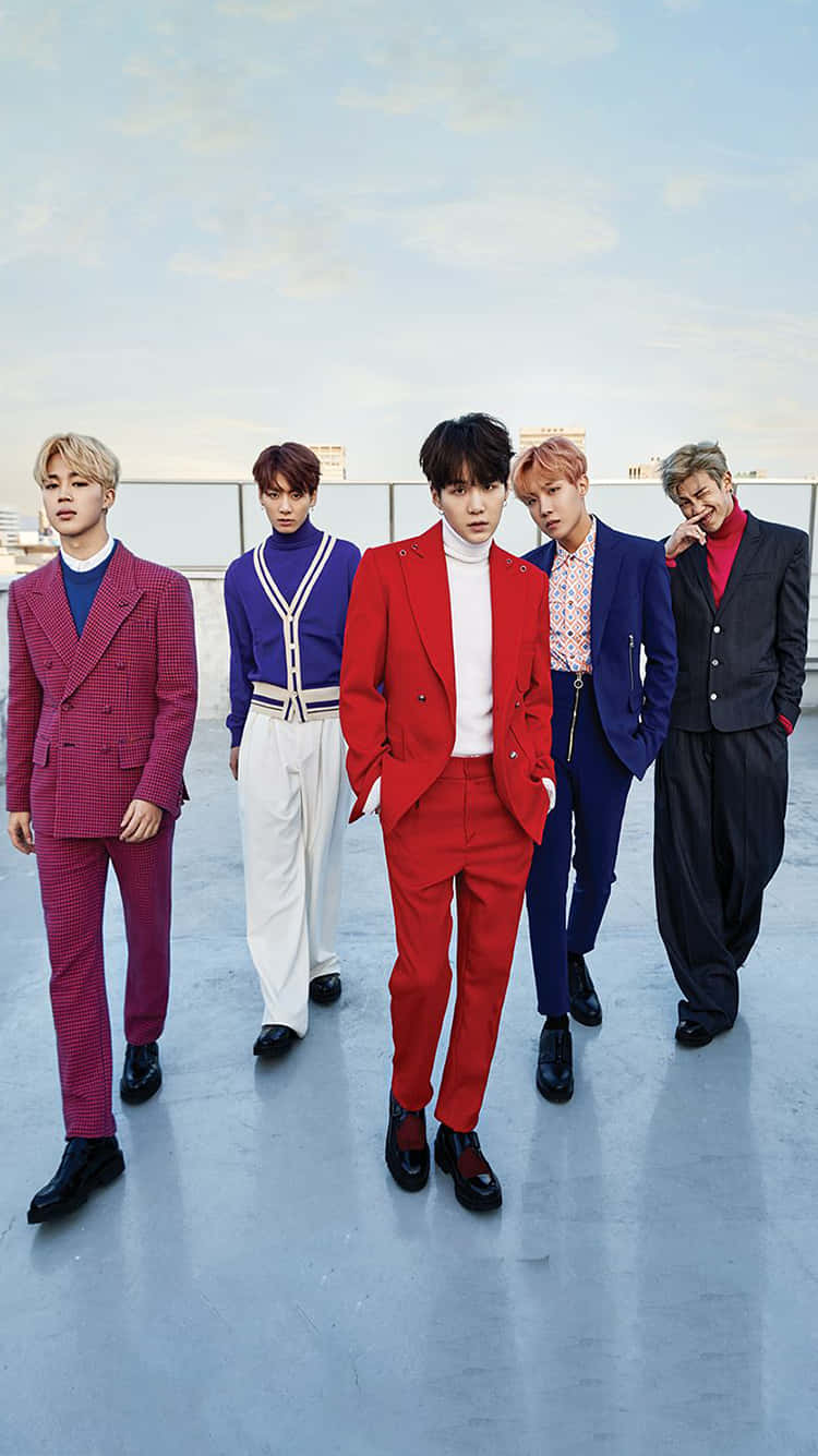 BTS Fotoğraf Çekimi Singles Dergisi Duvar Kağıdı
