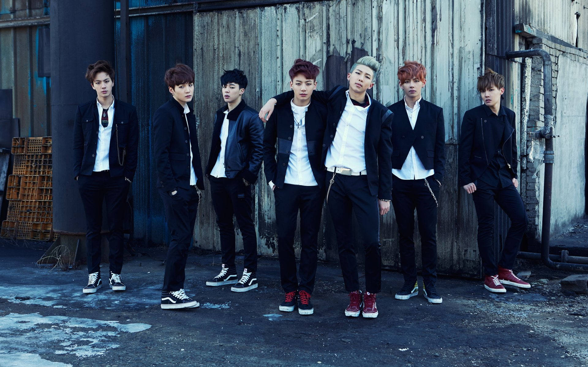 BTS Grup Fotoğrafı Skool Luv Affair Duvar Kağıdı