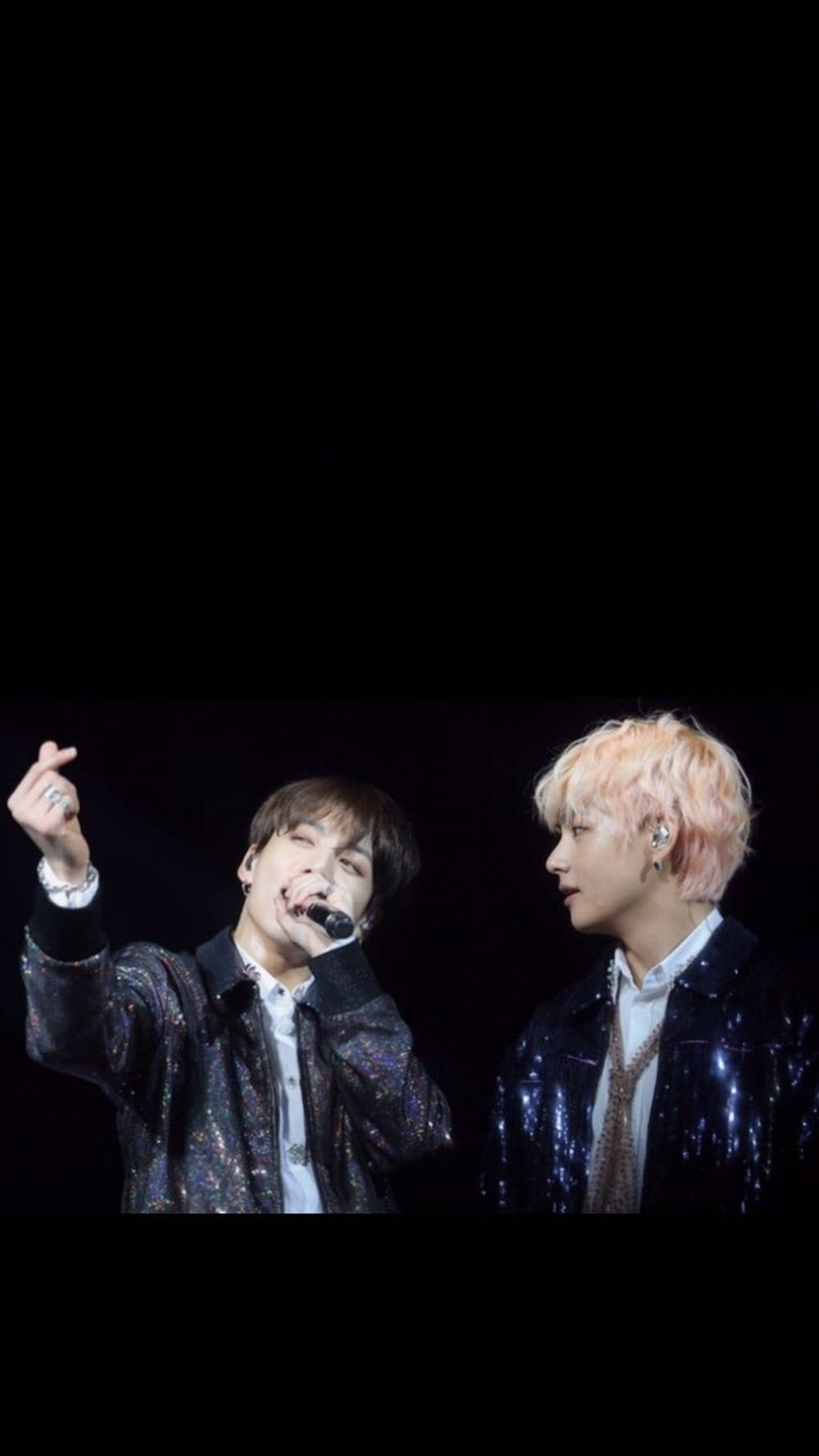 BTS JK ve V Love Yourself Turu Performansı Duvar Kağıdı