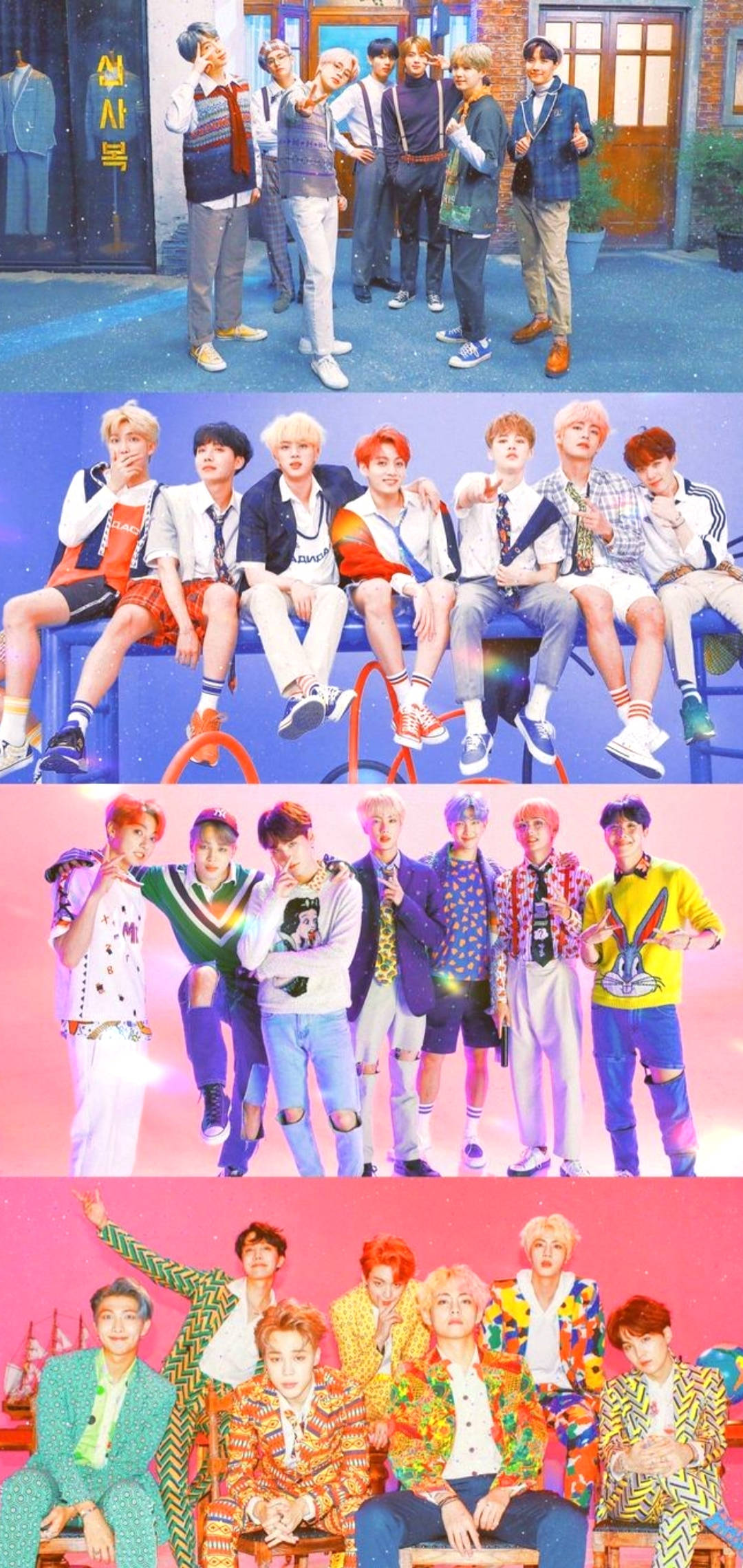 BTS Kilit Ekranı Grup Görselleri Duvar Kağıdı