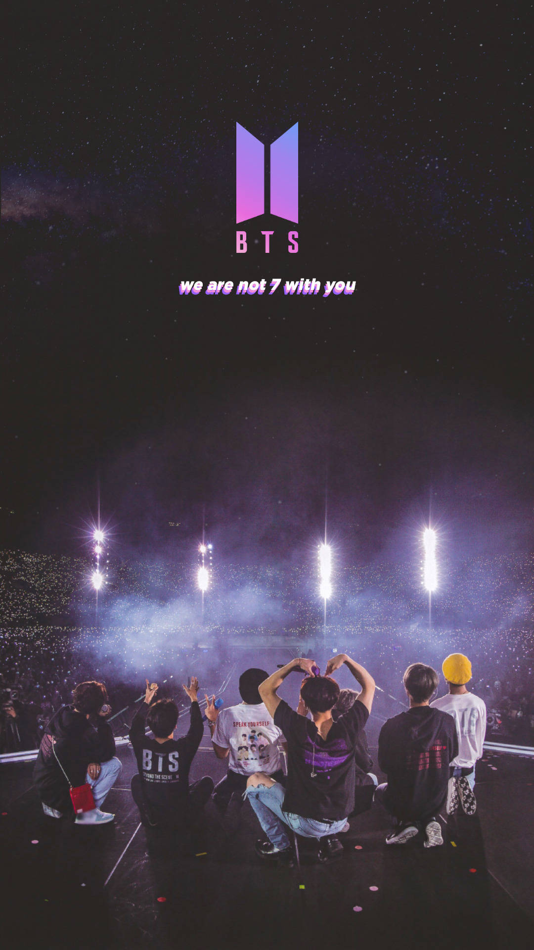 BTS Konseri Siz Olmadan Biz Yedi Değiliz Duvar Kağıdı
