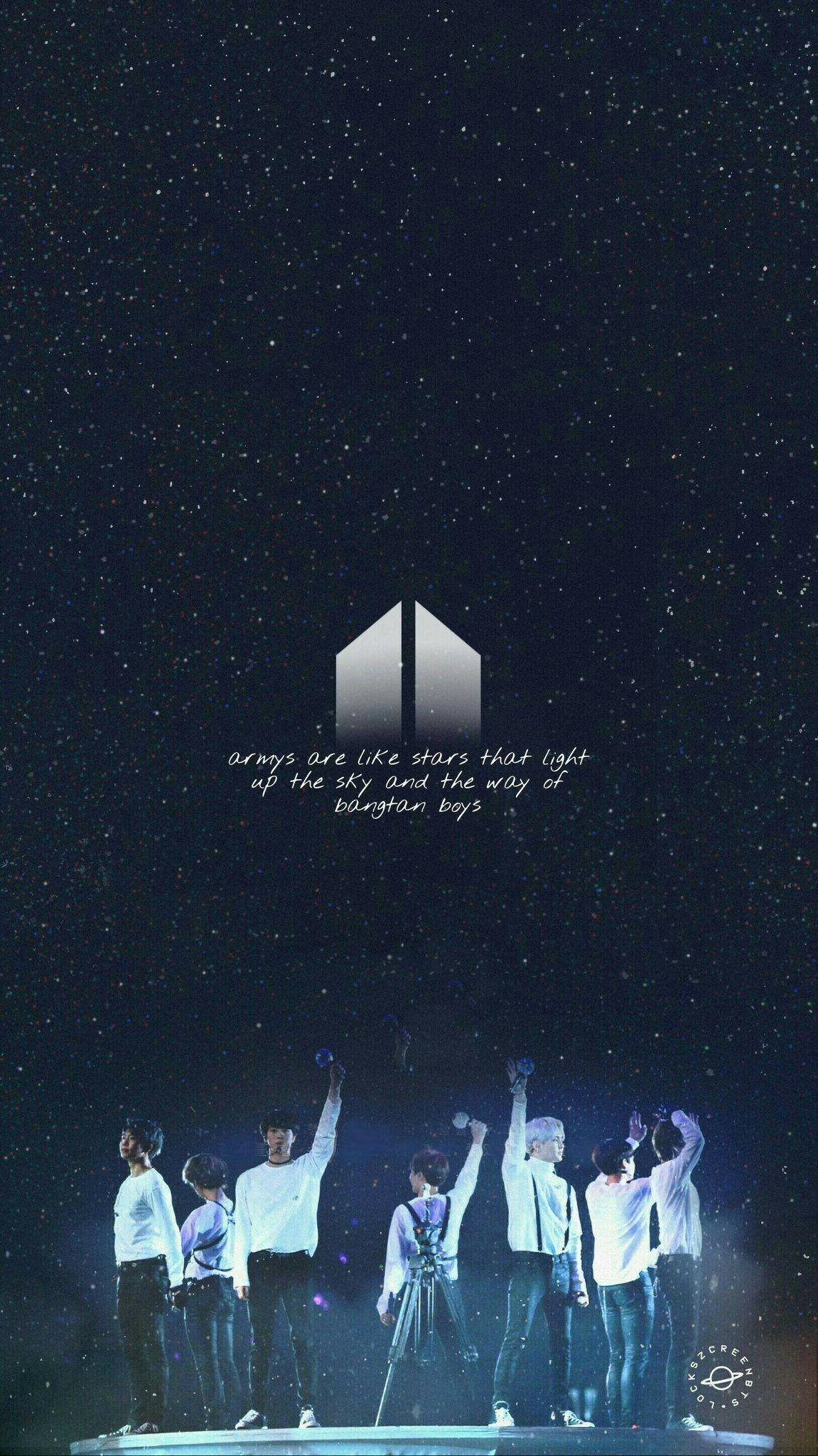 BTS Konseri ve Army Logosu Duvar Kağıdı