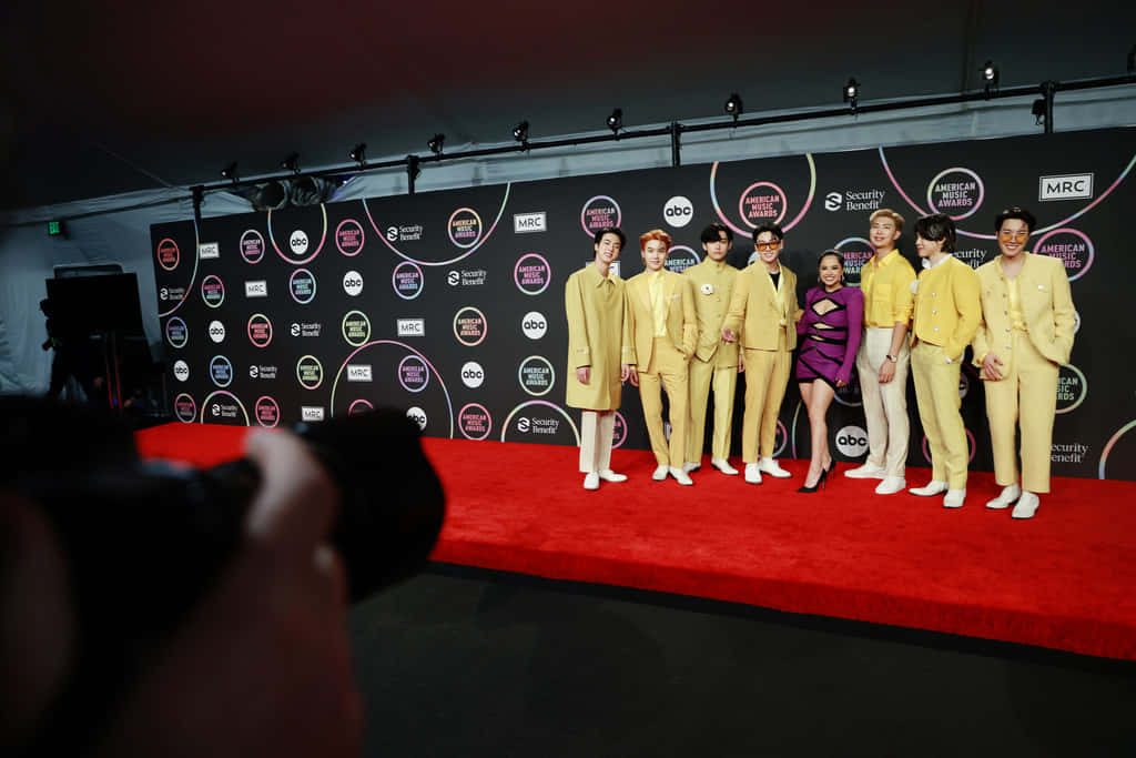 BTS Kırmızı Halı Fotoğrafı Duvar Kağıdı