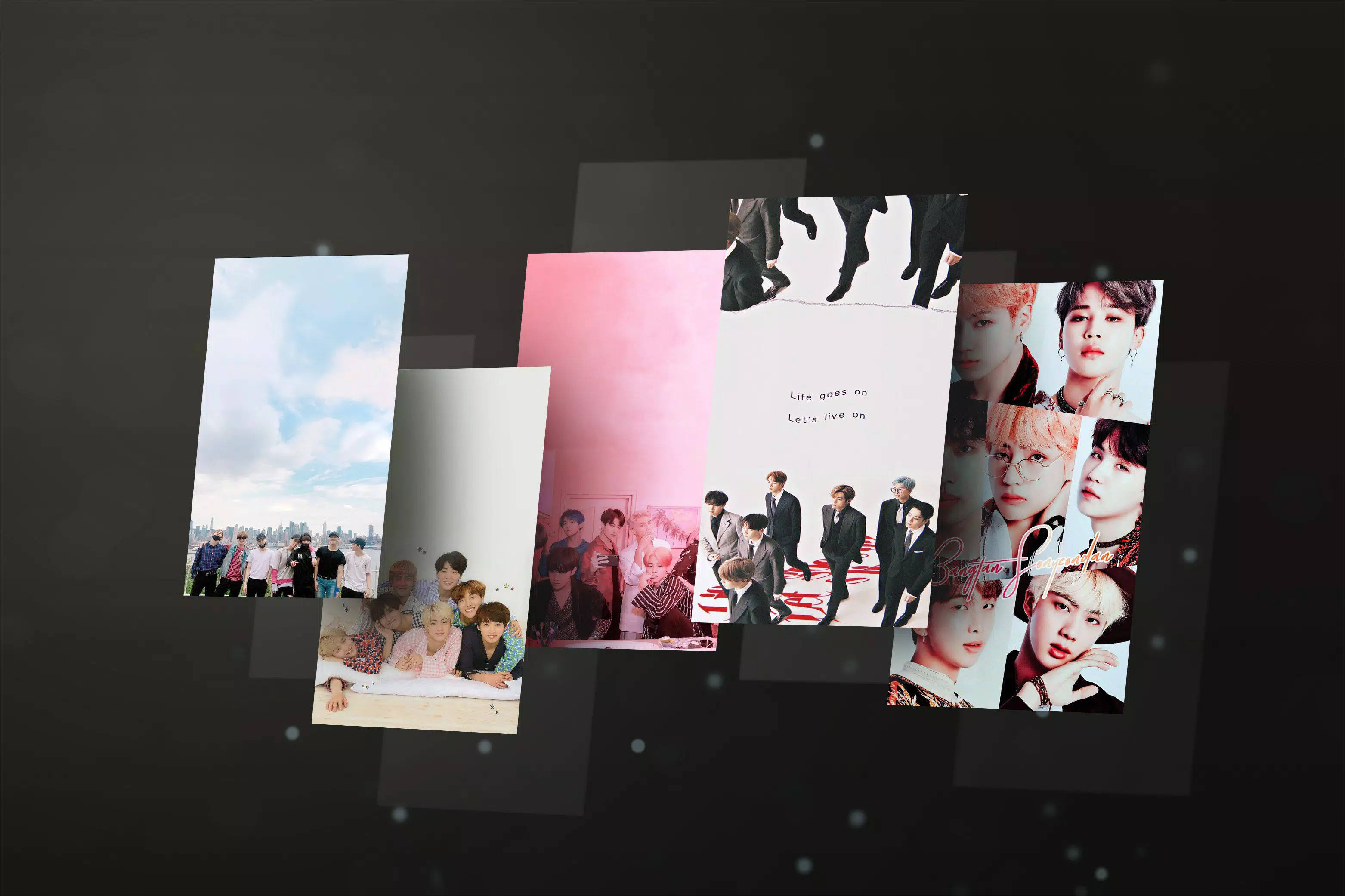 BTS Life Goes On Portre Görselleri Duvar Kağıdı