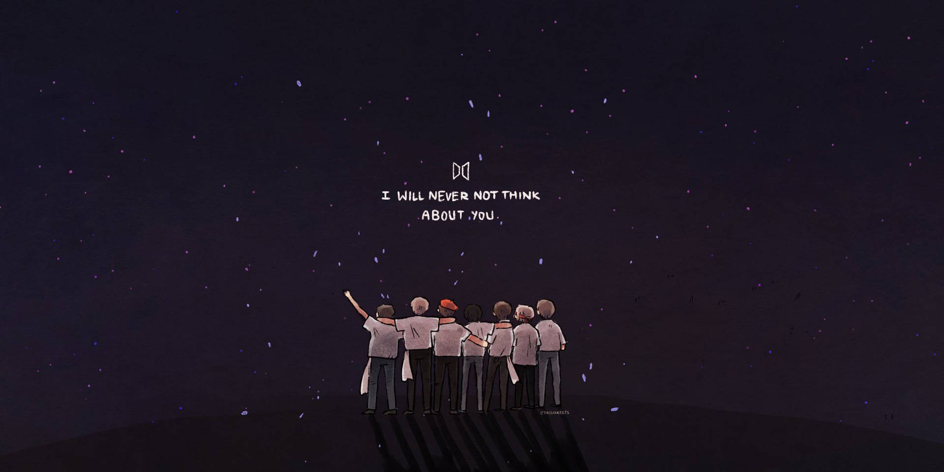 BTS Logo Sanat Eseri duvar kağıdı