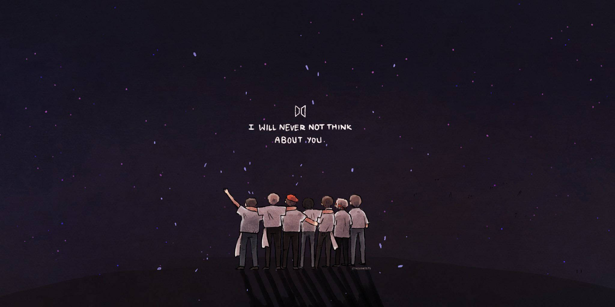 BTS Logo Sanat Eseri Duvar Kağıdı