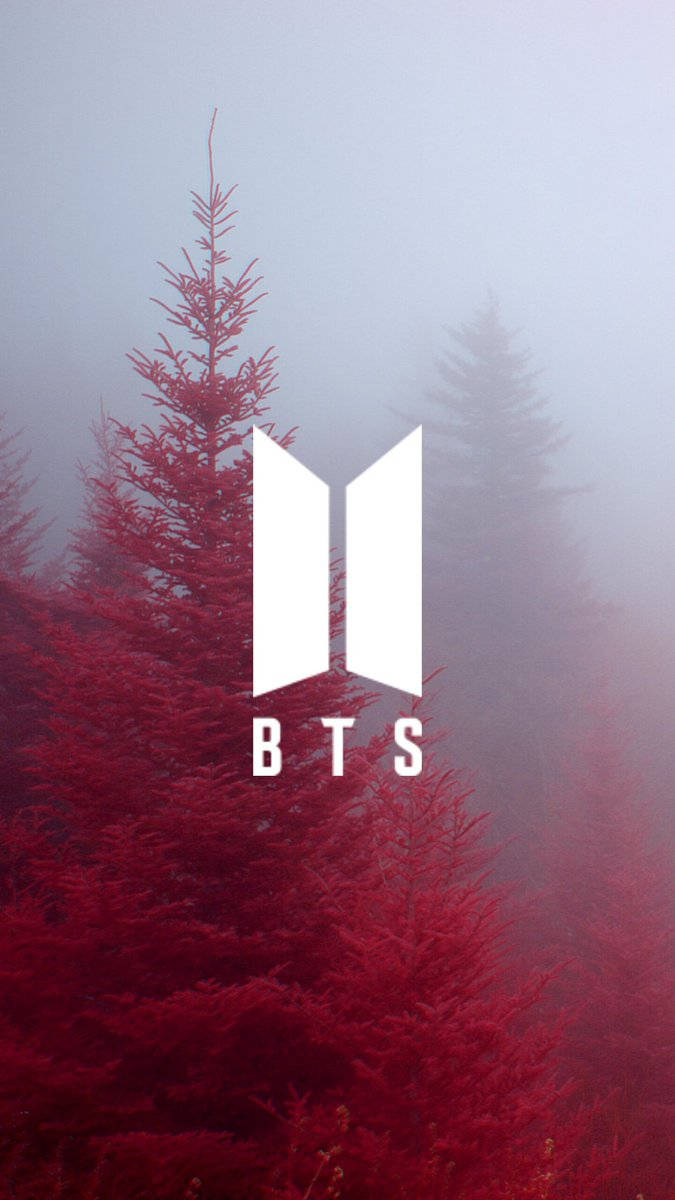 BTS Logosu Estetik Duvar Kağıdı