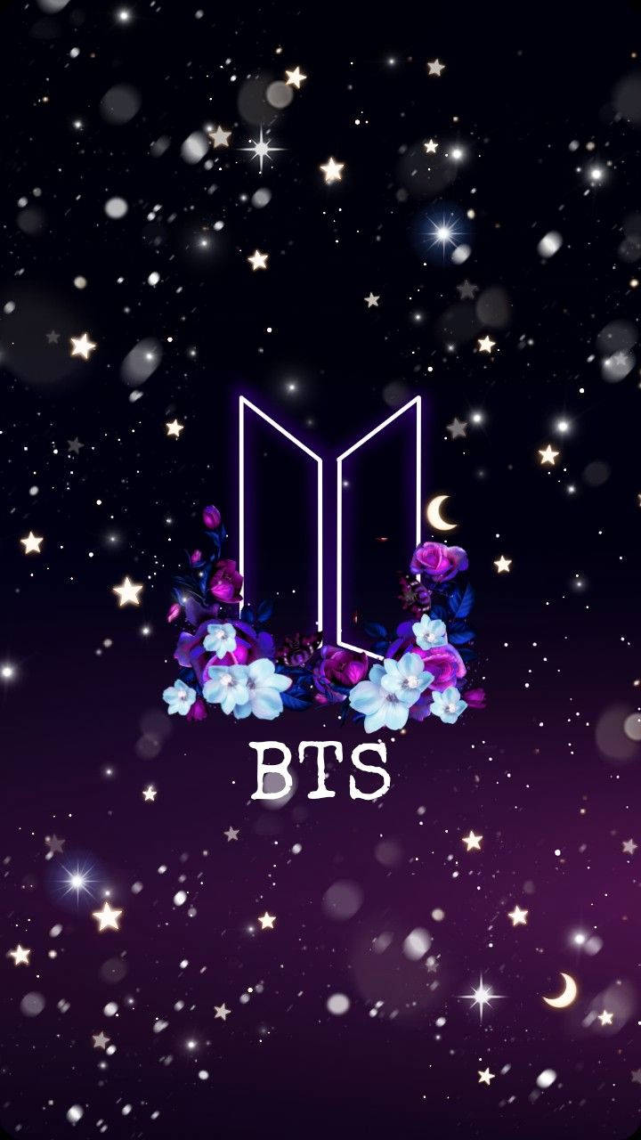 BTS Logosu Hayran Sanatı Duvar Kağıdı