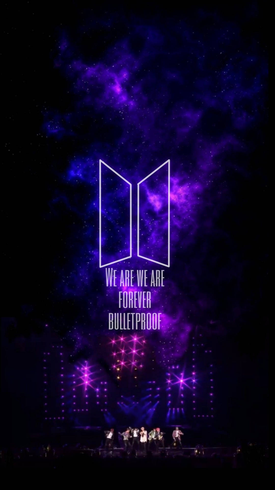 BTS Logosu Sonsuza Dek Kurşun Geçirmez duvar kağıdı