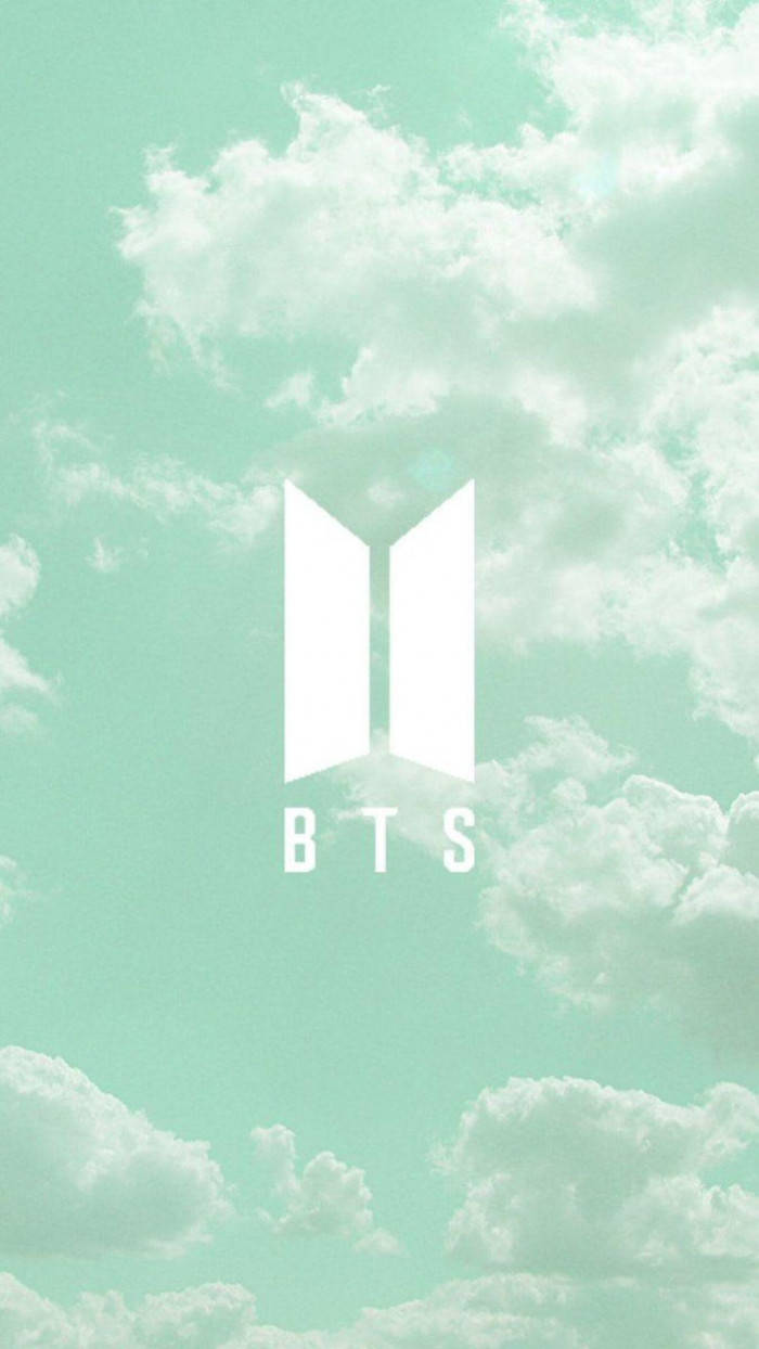 BTS Pastel Yeşil Estetik Duvar Kağıdı