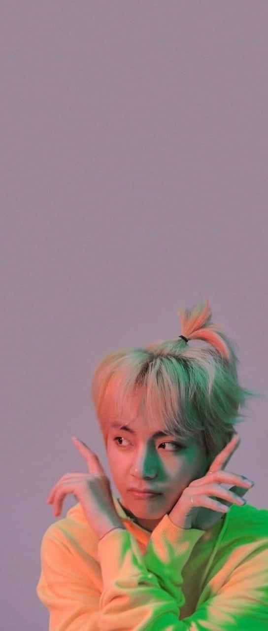BTS V - BTS'e Güç ve Sıcaklık Katan İsim Duvar Kağıdı